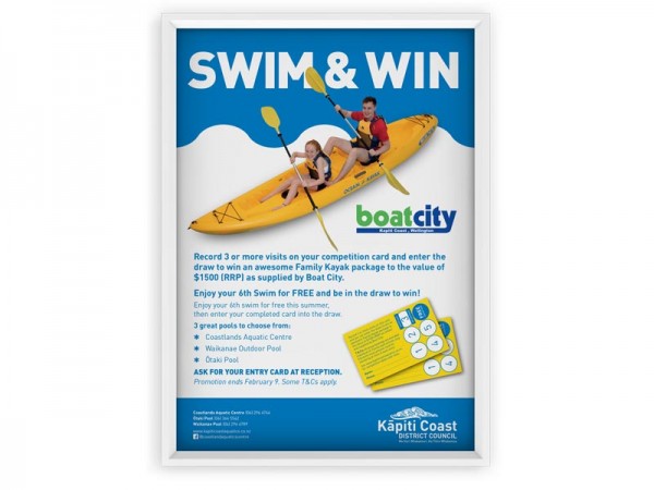 Swim and Win A1 Poster